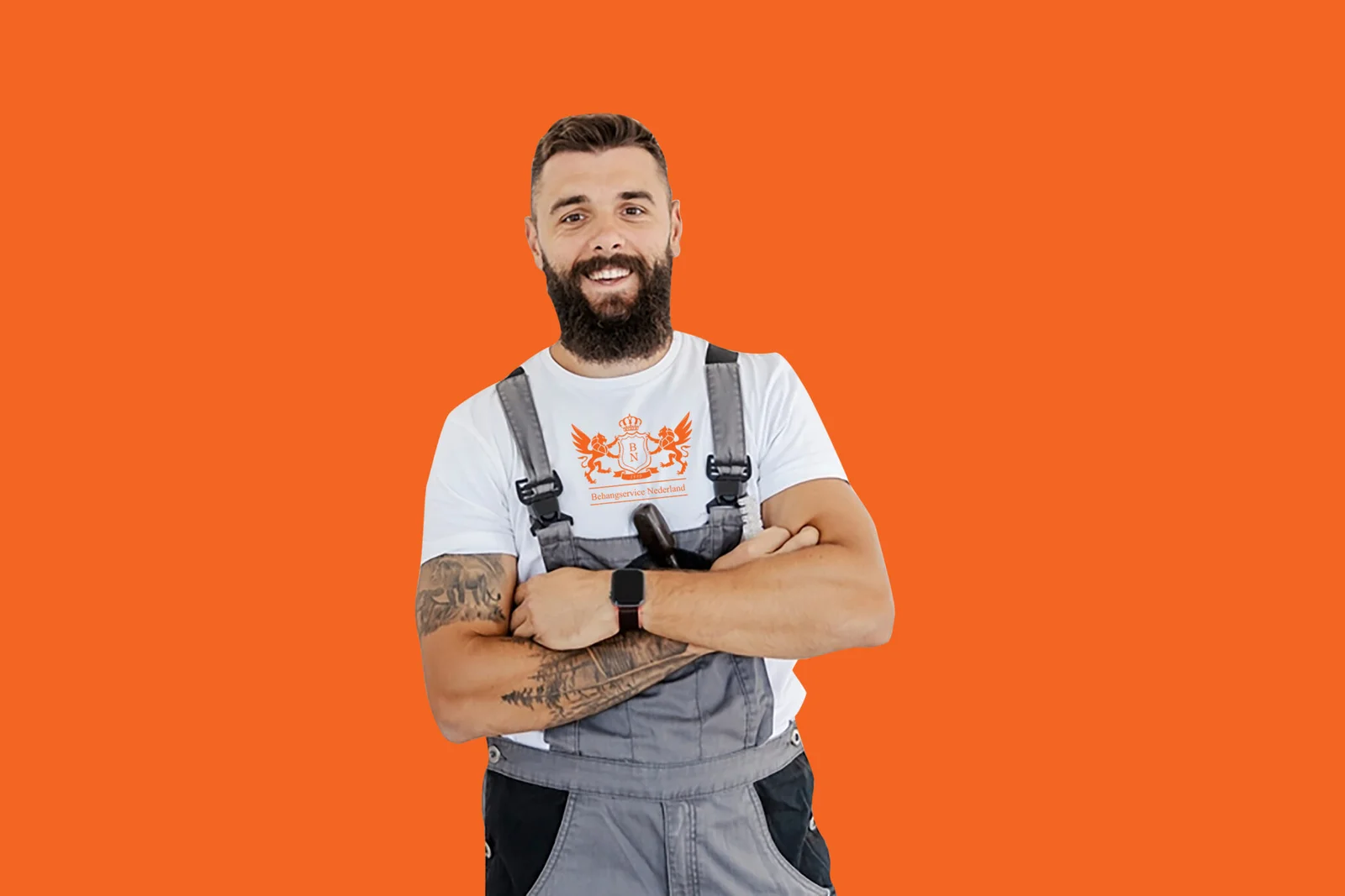 Dit is Jan onze renovlies behanger in Alkmaar die bekend staat om zijn strakke werk.